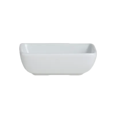 Steelite 6900E596 Rectangular China Tray, 2 Oz, 3-1/4" x 2-3/8" Porcelain, Varick Pub - 1 Dozen