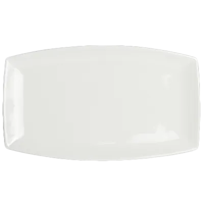 Steelite 6940E601 Oblong Tray, 10" L x 6" W Porcelain, Microwave/Dishwasher Safe, Finish - 1 Dozen