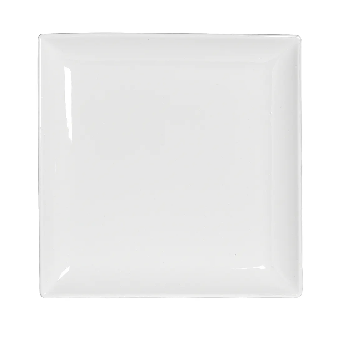 Steelite 6940E603 Square 6" Porcelain Plate, Microwave/Dishwasher Safe, Folio Ceram Finish - 1 Dozen
