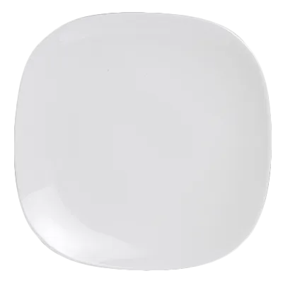 Steelite 6940E6031 Square 7" Porcelain Dinner Plate, Folio Alpha Ceram Finish - 1 Dozen
