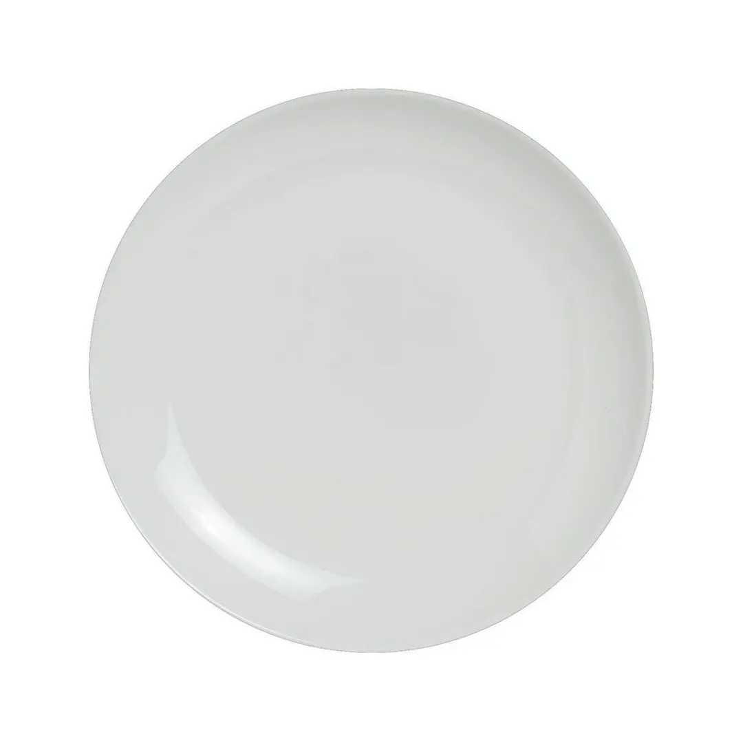 Steelite 6940E6033 - 11" Round Coupe Rim Porcelain Plate, Microwave & Dishwasher Safe - 1 Dozen