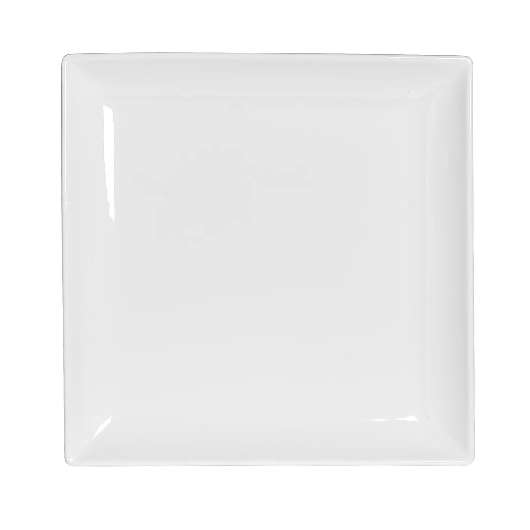 Steelite 6940E604 - Square 10" Porcelain Plate Folio, Microwave/Dishwasher Safe - 1 Dozen