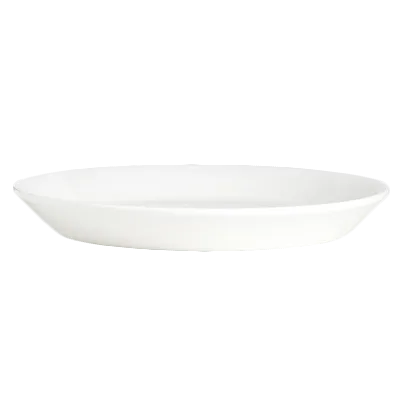 Steelite 6940E6042 - 9" Round Free‑Form Porcelain Plate, White, Warranty - 1 Dozen