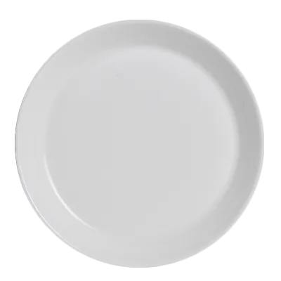 Steelite 6940E6042 - 9" Round Free‑Form Porcelain Plate, White, Warranty - 1 Dozen