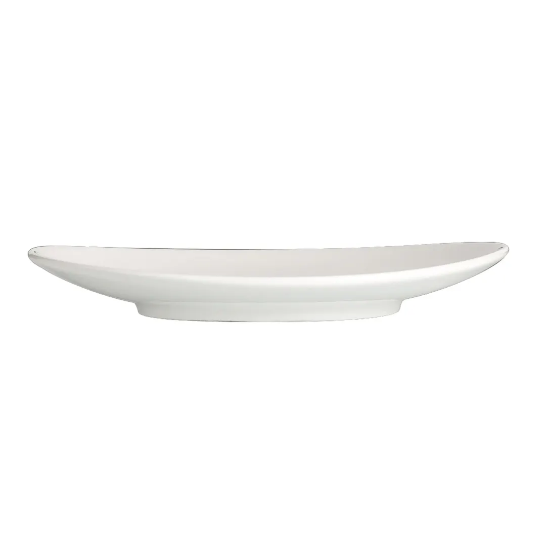 Steelite 6940E6059 - Oval China Plate, 6-3/4" x 5-7/8", Porcelain, 1 Dozen