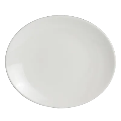 Steelite 6940E6059 - Oval China Plate, 6-3/4" x 5-7/8", Porcelain, 1 Dozen