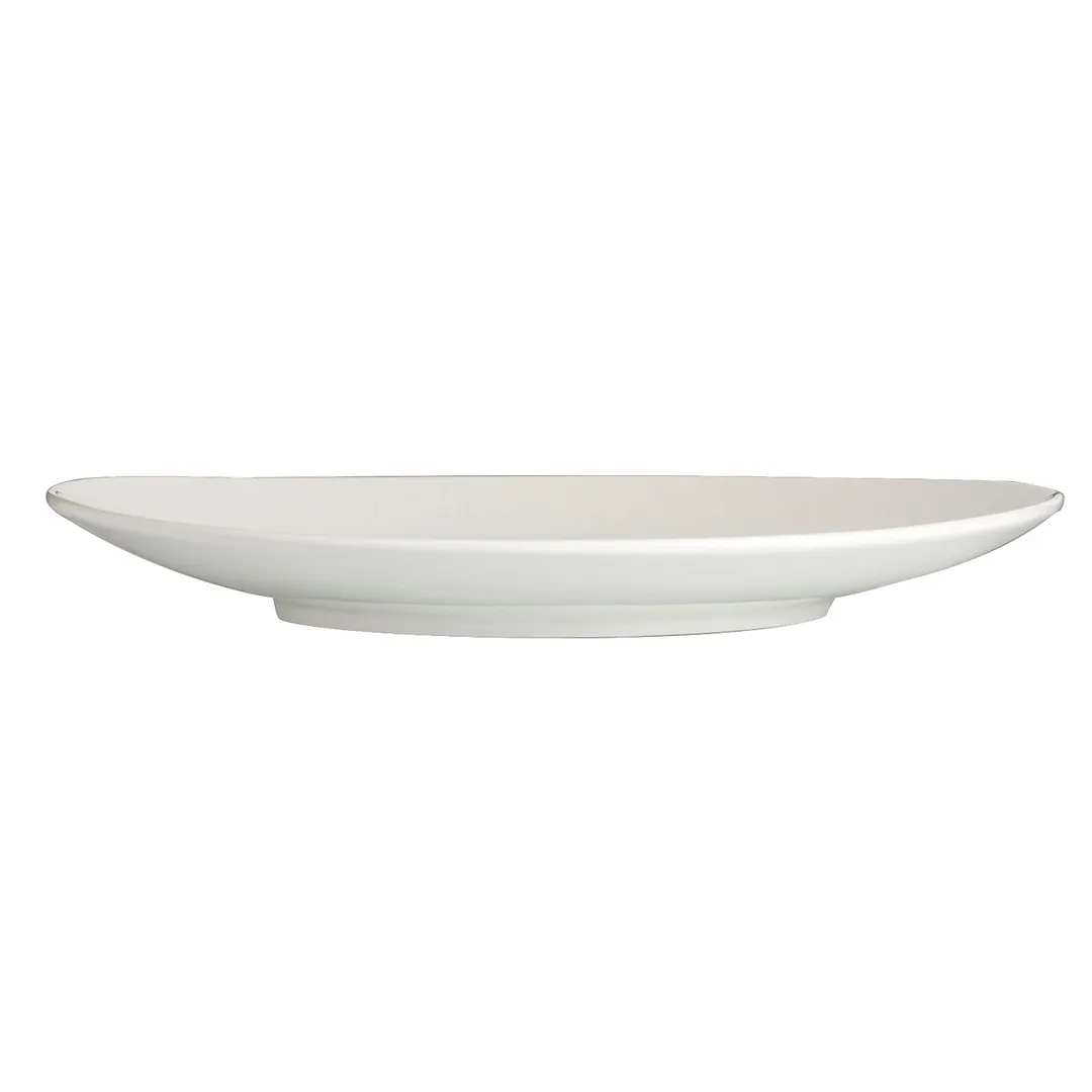 Steelite 6940E6072 Oval Plate, 11" X 10" Porcelain Folio Alpha Ceram Parliament - 1 Dozen