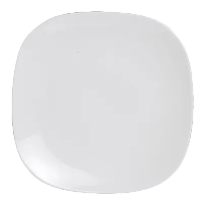 Steelite 6940E619 Square Porcelain Dinner Plate, 6-1/4" Microwave And Dishwasher Safe - 1 Dozen