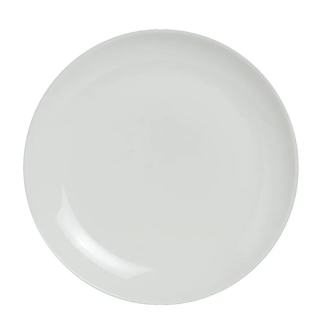 Steelite 6940E630 - 12" Round Coupe Rim Porcelain Plate, Microwave & Dishwasher Safe - 1 Dozen