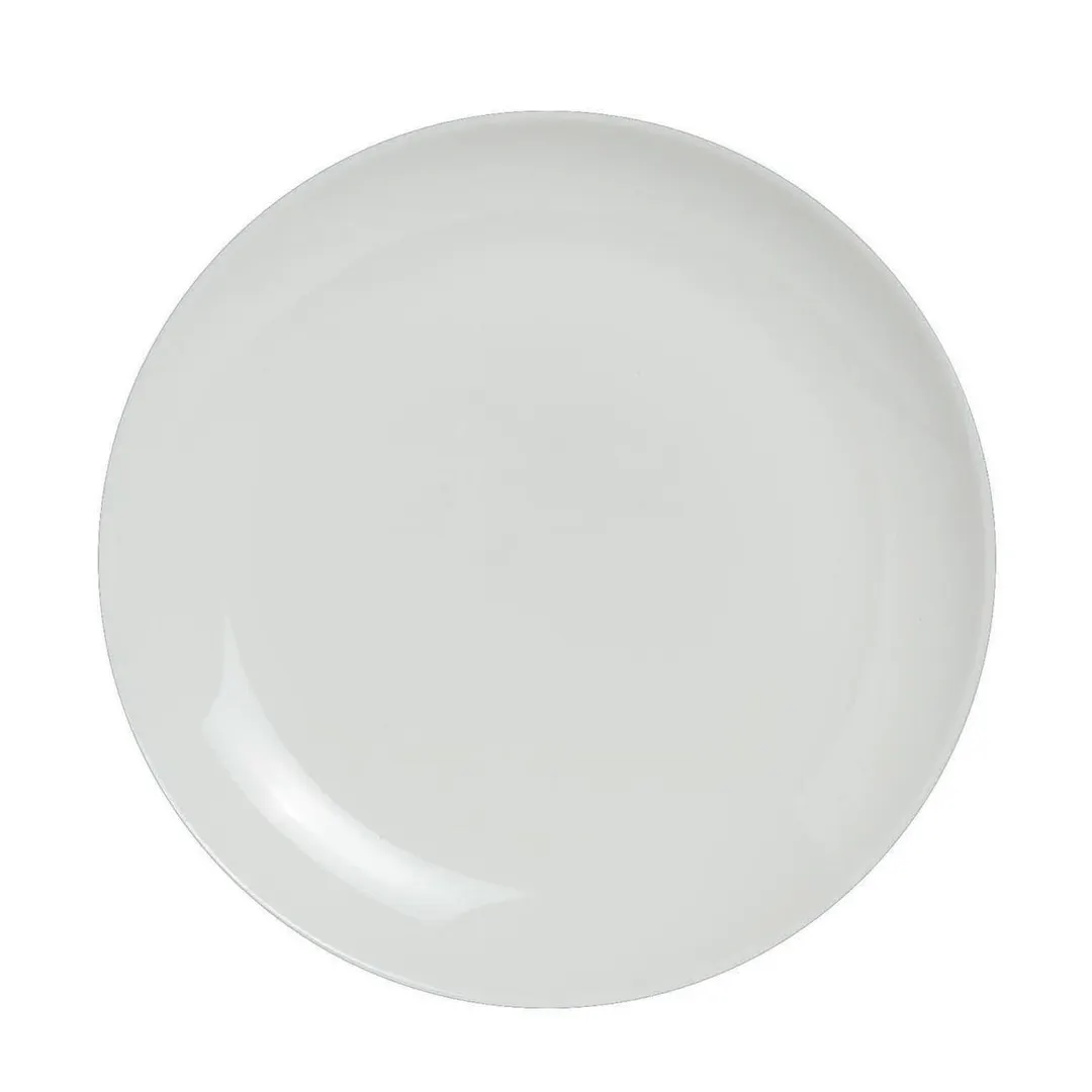 Steelite 6940E632 - 6.5" Round Coupe Rim Porcelain Plate, Microwave & Dishwasher Safe - 1 Dozen