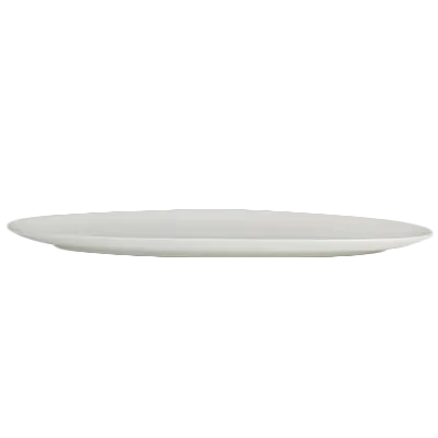 Steelite 6940E648 Oval China Tray, 12\" x 4\" Porcelain, Microwave/Dishwasher Safe - 1 Dozen