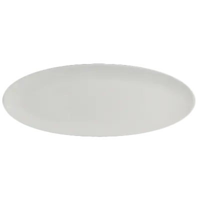 Steelite 6940E648 Oval China Tray, 12\" x 4\" Porcelain, Microwave/Dishwasher Safe - 1 Dozen