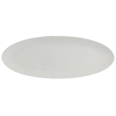 Steelite 6940E649 Oval Porcelain Tray, 14" x 6", Microwave/Dishwasher Safe, Ceram Finish - 1 Dozen