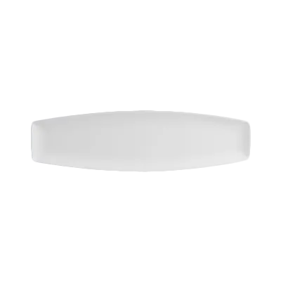 Steelite 6940E659 Oblong Porcelain Tray, 14" x 4", Folio Alpha Ceram Parliament Finish - 1 Dozen