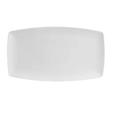 Steelite 6940E661 Oblong China Tray, 14" x 8" Porcelain, Folio Finish - 6/Case