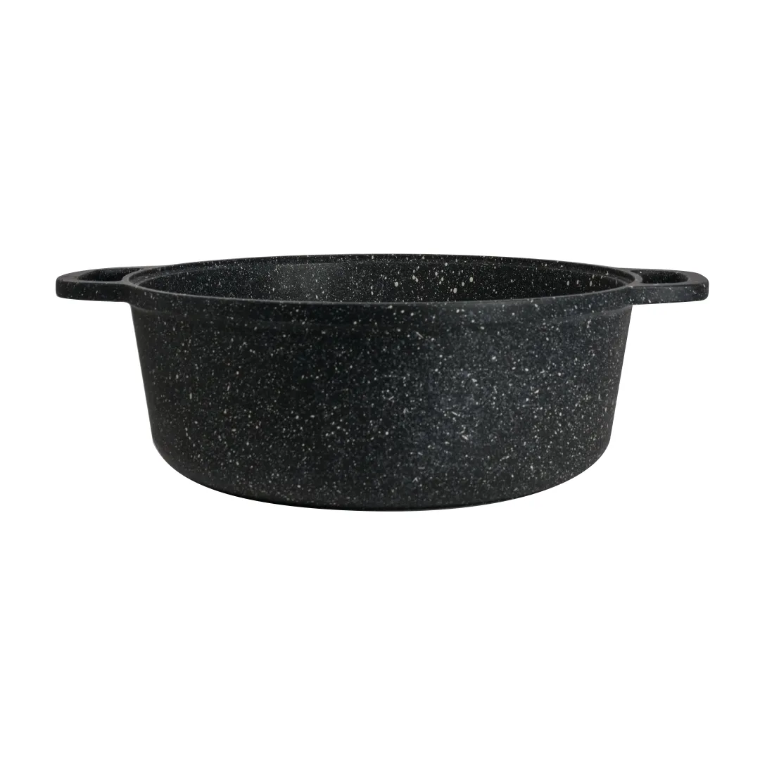 Steelite 6976QU003B Induction Buffet Pot, 1.5‑Gal, 14¾" W x 11¾" D x 4½" H, Black Granite Aluminum