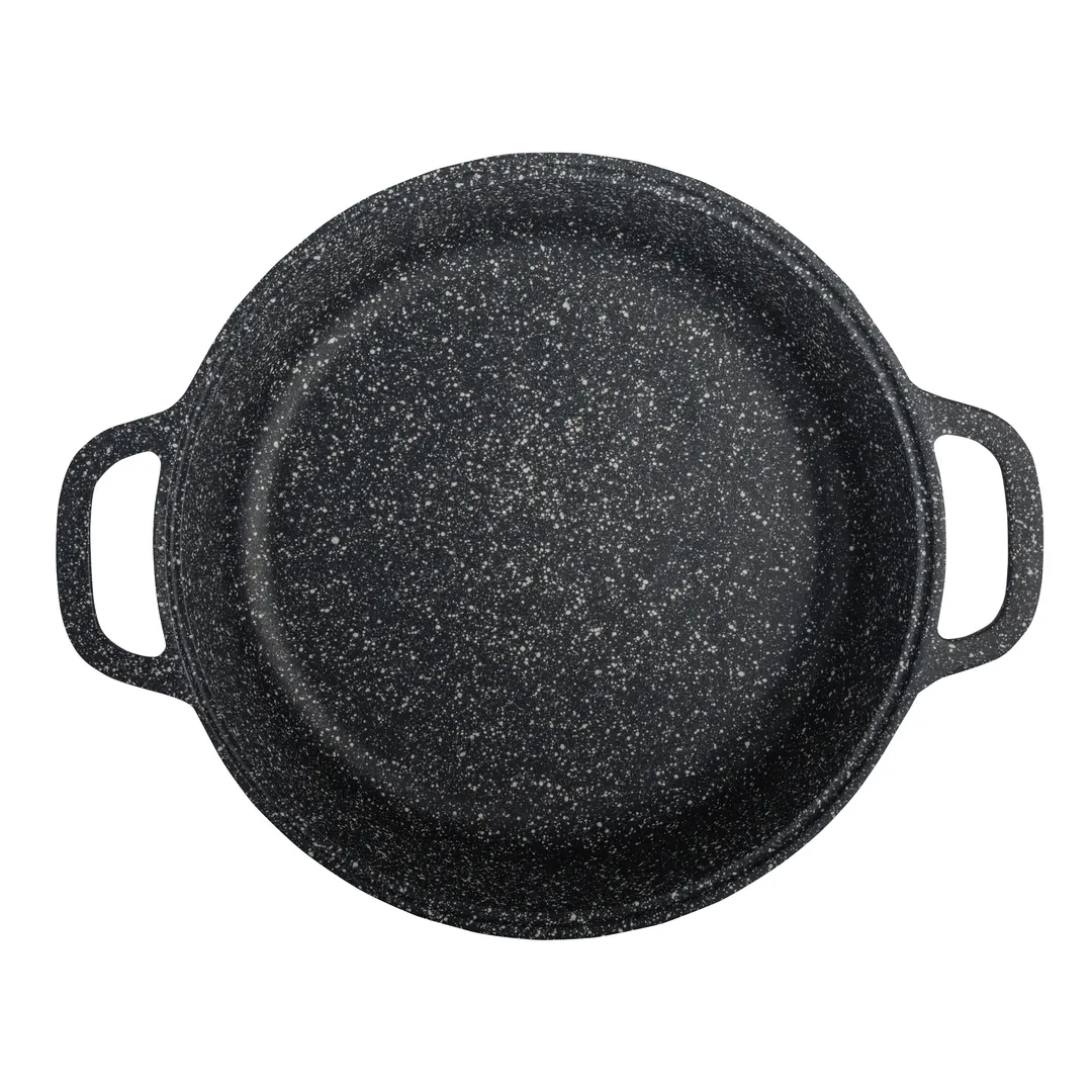 Steelite 6976QU004B Induction Buffet Pot, 14" 1‑Qt (32‑95 oz), 3" D, Alum., Black Finish - 1/Case