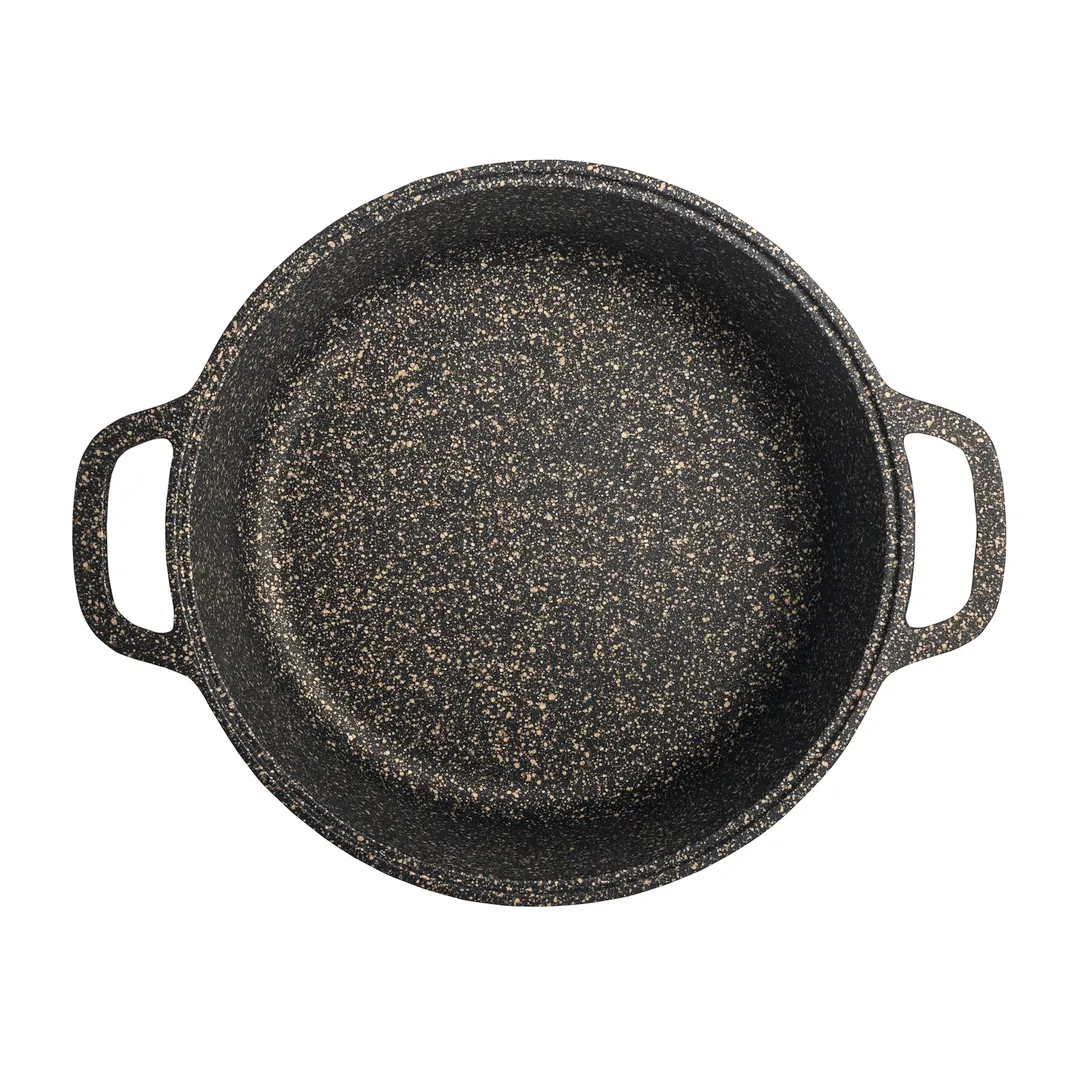 Steelite 6977QU003B 1-1/2 Gal Pot, 14.75"W×11.75"D×4.5"H, Bronze Aluminum, Induction Ready - 1/Case