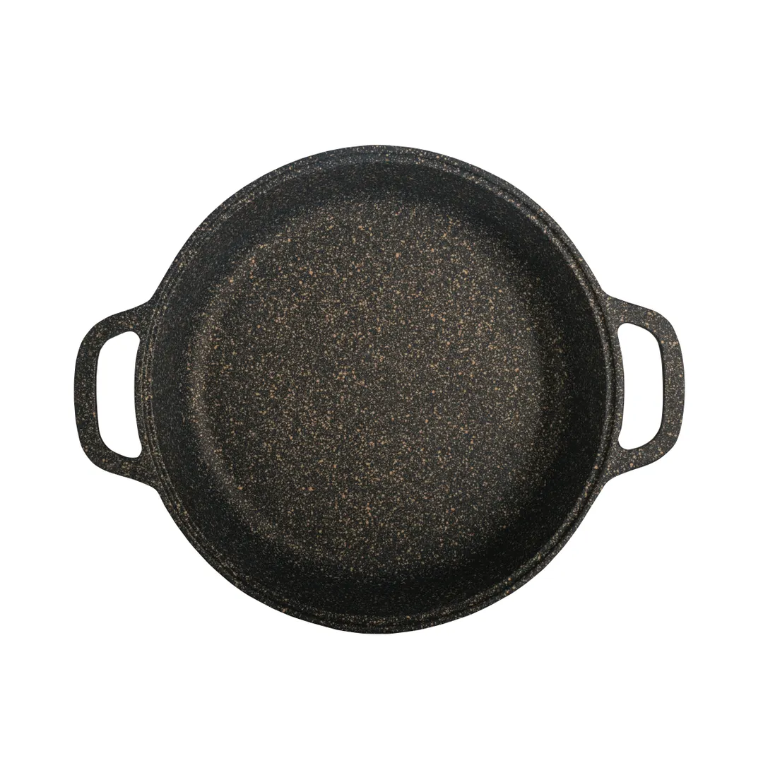 Steelite 6977QU004B Induction Pot, 3" Round, 1‑2 Qt Black Aluminum‑Ceramic, 3" Depth, No Cover