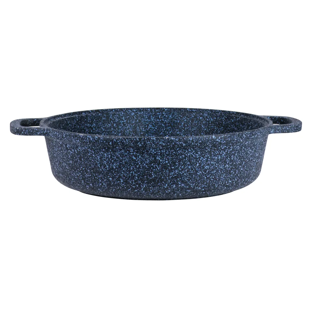Steelite 6978QU004 Buffet Pot 4‑Qt 14" Blue 4‑Ply Aluminum, Lid, Oven‑Safe 450°F, Induction Ready
