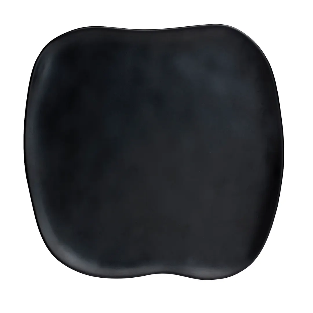 Steelite 7000DD008 Platter, 15" x 15" x ½" Square Melamine Black, 240°F Max, BPA‑Free - 6/Case