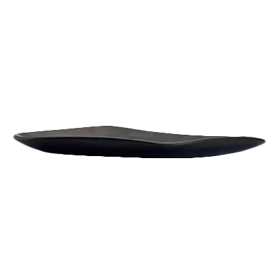 Steelite 7000DD010 Oval Platter, 15" x 8" x 1-1/4", Black Melamine, Dishwasher Safe - 6/Case