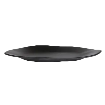 Steelite 7000DD022 - 7" Oval Melamine Platter, Black, Dishwasher Safe, BPA‑Free - 1 Dozen