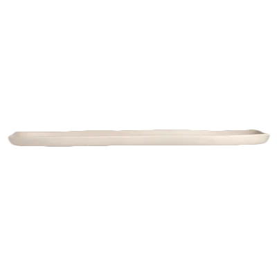 Steelite 7002DD031 - 27" x 13" x 1-1/4" Melamine Platter, Beige, BPA‑Free, Fruit/Sandwich - 2/Case