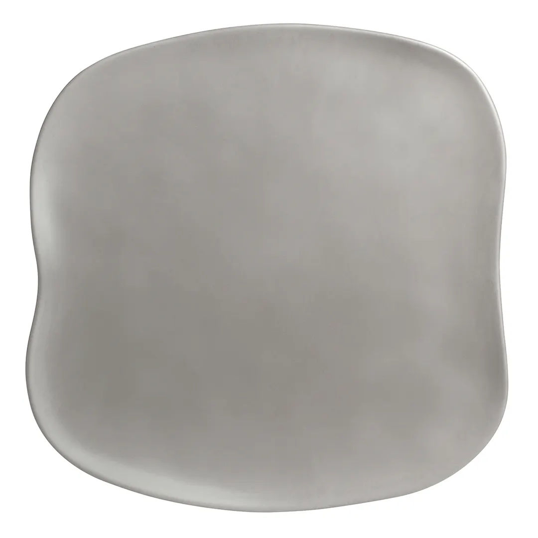Steelite 7006DD008 Plastic Sandwich Platter, 15" Square, Gray Melamine, - 6/Case