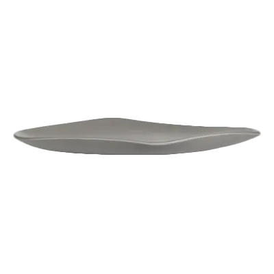 Steelite 7006DD010 - Oval Melamine Platter, 15" x 8.5" x 1.5", Gray Finish, 15" Size - 6/Case