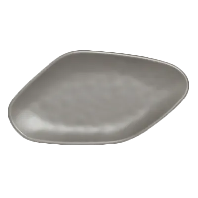 Steelite 7006DD010 - Oval Melamine Platter, 15" x 8.5" x 1.5", Gray Finish, 15" Size - 6/Case
