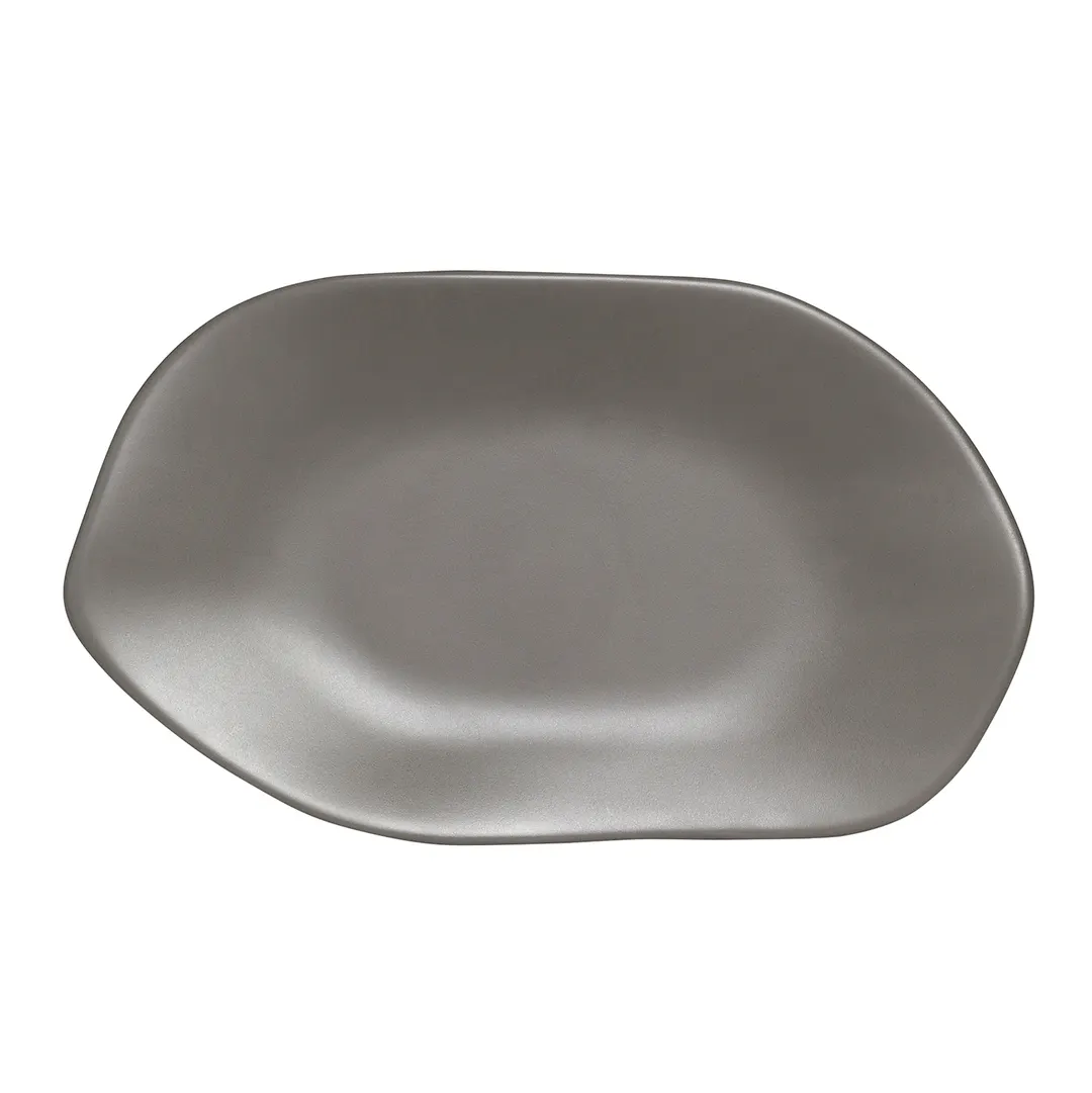 Steelite 7006DD021 Oval Melamine Platter, 10" Grays, 9.875" x 5.875" Oval Shape - 1 Dozen