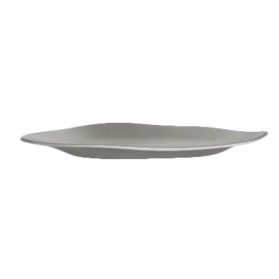 Steelite 7006DD022 - Plastic Oval Melamine Platter, 7" x 4.25" Gray Finish, 1 Dozen