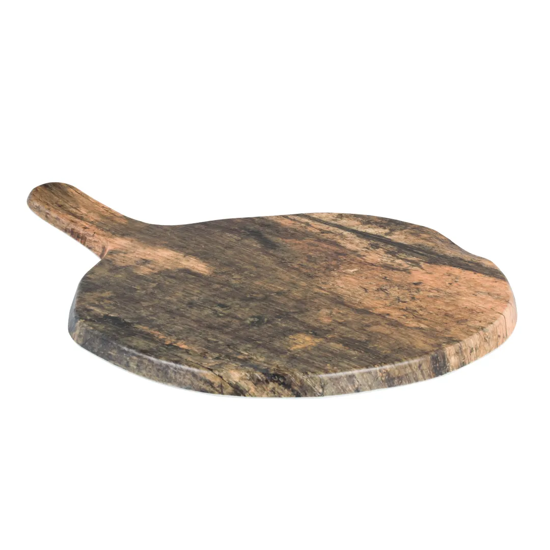 Steelite 7044DD096 - 12" Round Barn Wood Serving Board Handle, 8"‑13" Diameter - 1 Dozen