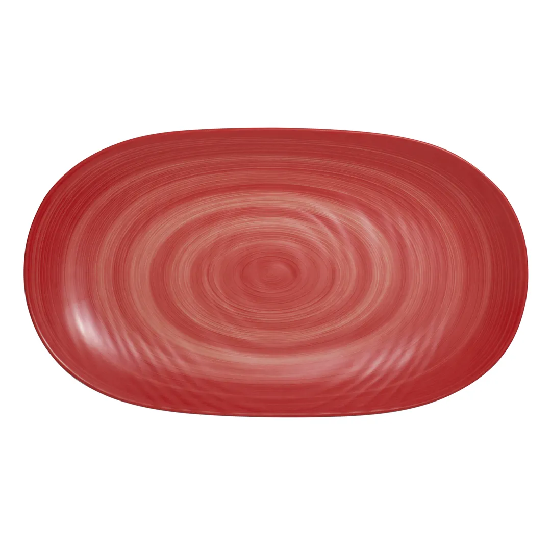 Steelite 7125TM076 14" Rect Melamine Platter, White, Dishwasher Safe, Practical Design - 1 Dozen