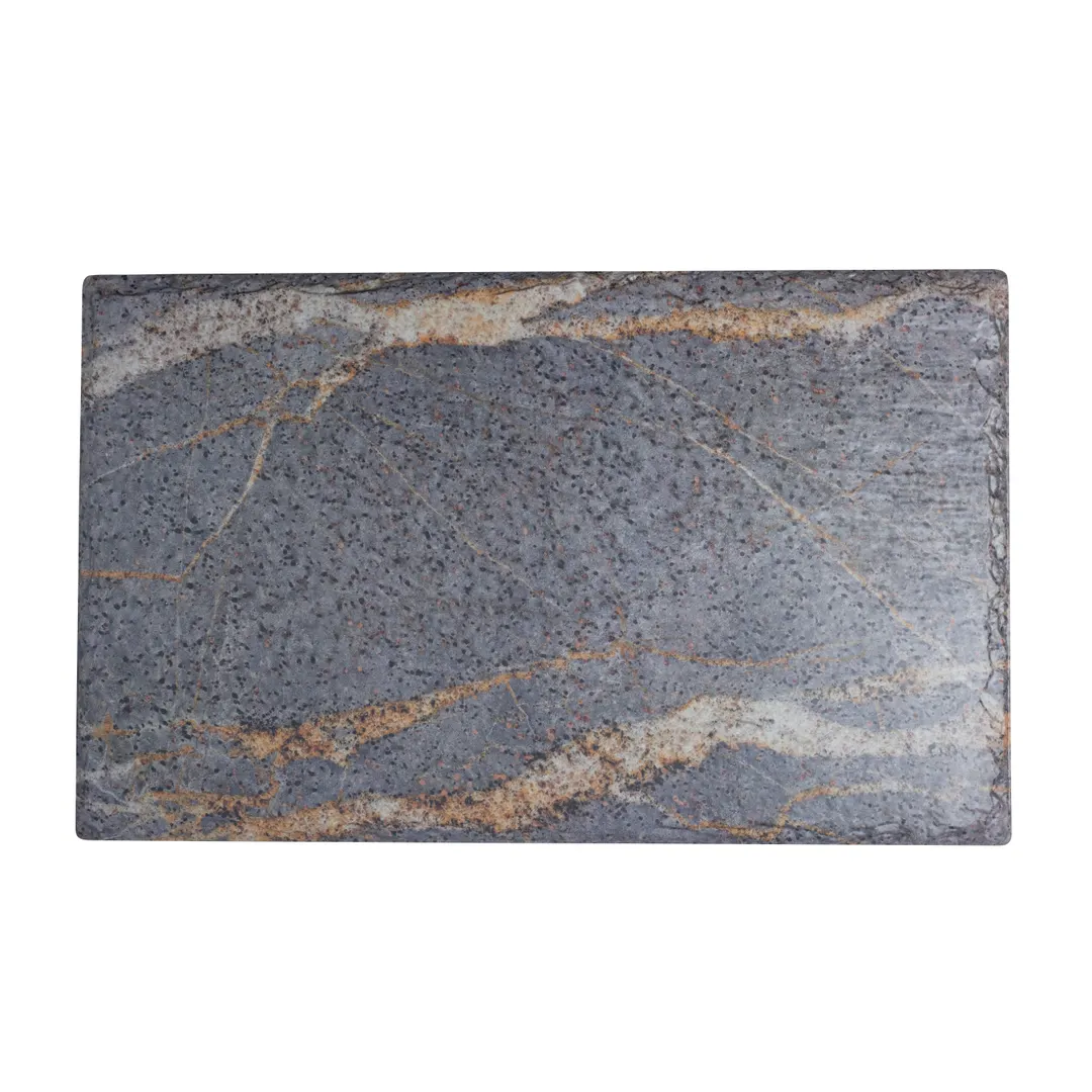 Steelite 7192TM307 - 20.875" x 12.75" Rectangular Melamine Platter, Gray, GN 1/1 - 2/Case