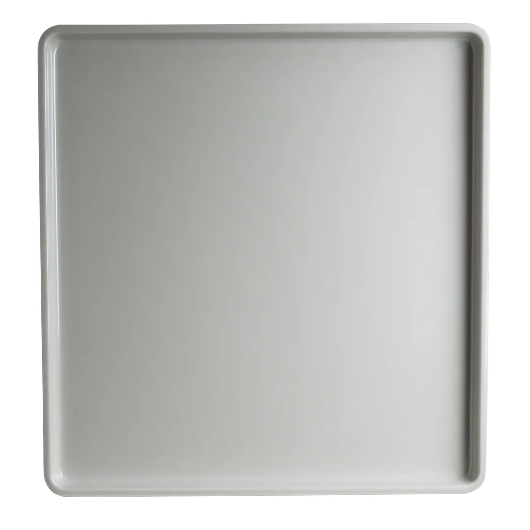Steelite 7193TM102 Bento Box Lid, Square Grey Plastic Cover, 10.5" x 10.0" x 0.875", - 1 Dozen