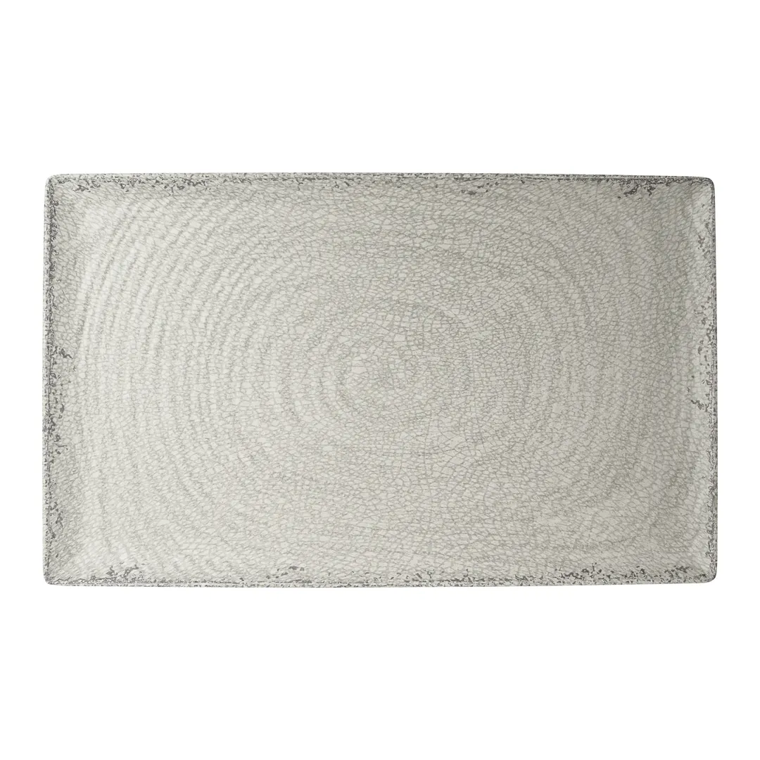 Steelite 7194TM049 Gastronorm Rect Platter 20.875" x 12.875" x 1.0" Pompeii Stone Melamine - 4/Case