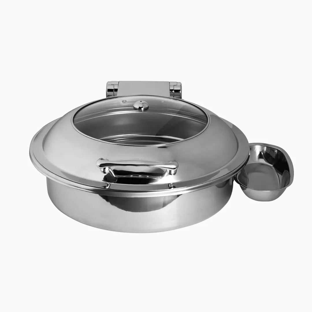 Steelite 7351MW102 Chafing Dish 2‑Gal 8 qt 18.75" x 16.75" x 7.5" Stainless Hinged Cover Induction