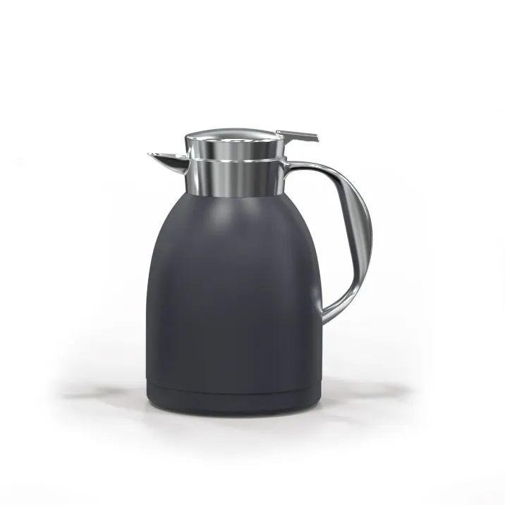 Steelite 7401MM126 - Vacuum Insulated Beverage Server, 1.5 L 50.7-66 oz, Silver Grey Plastic, 6/Case