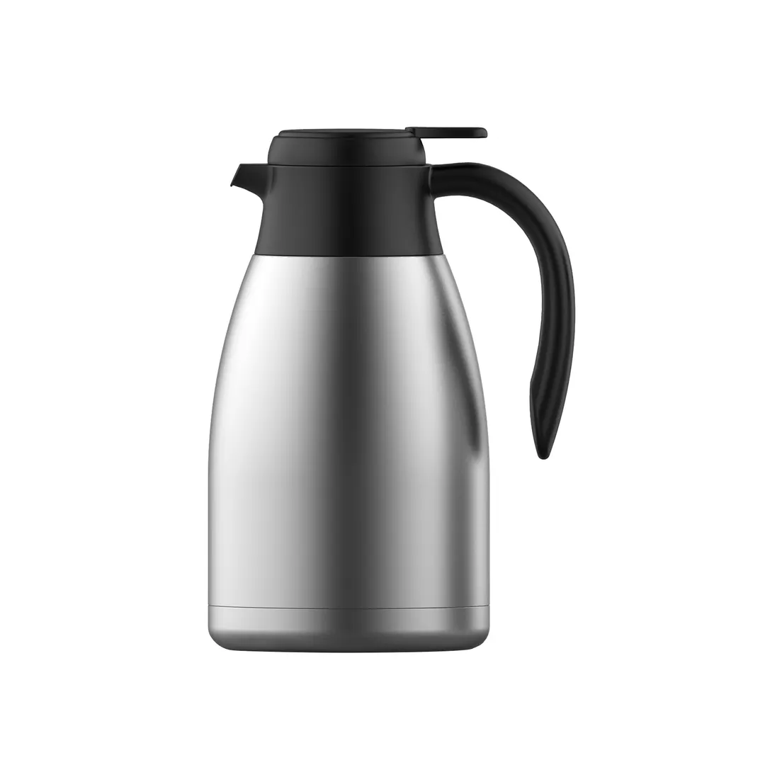 Steelite 7401MM139 Vacuum Beverage Server, 2 L 67.6 oz Satin Steel, 6.75" x 10.9" Liner, - 6/Case