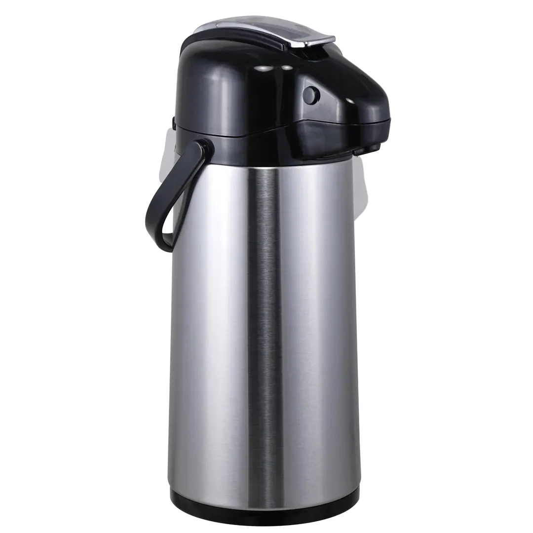 Steelite 7401MM140 Beverage Server - 2.5 L Vacuum Airpot With Lever, Glass Liner - 6/Case