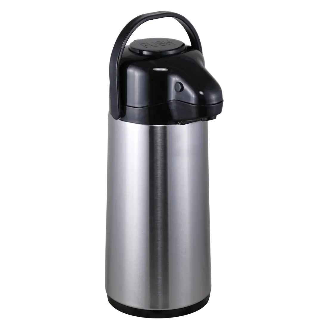 Steelite 7401MM141 Beverage Server - 2.5L 67.6 oz Airpot with Pump, 8.4" x 15.5" - 6/Case
