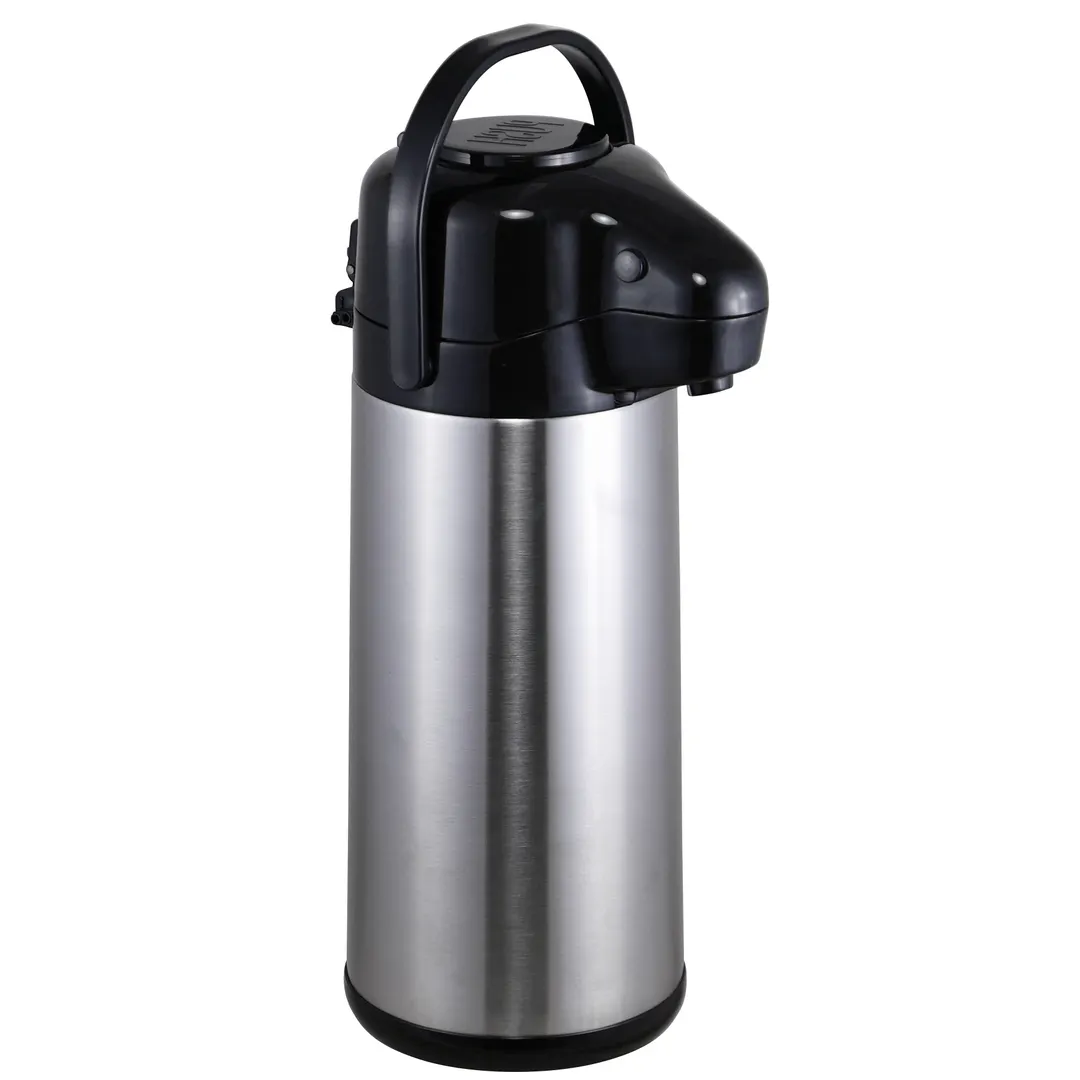 Steelite 7401MM143 Airpot Vacuum Server, 2.5 L (67.6 oz) Liner & Pump, 15.5″, Plastic Body - 6/Case