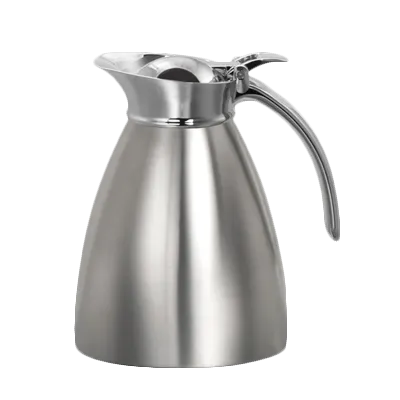 Steelite 7502WL001 Insulated Coffee Pot 1.0 Qt (17-33.7 Oz) 5.75" x 7.875" Dante Steel - 6/Case