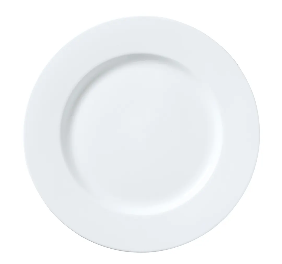 Steelite 82000AND0101 - 11.75" (11-3/4") Round Bone China Plate, Classic White - 1 Dozen