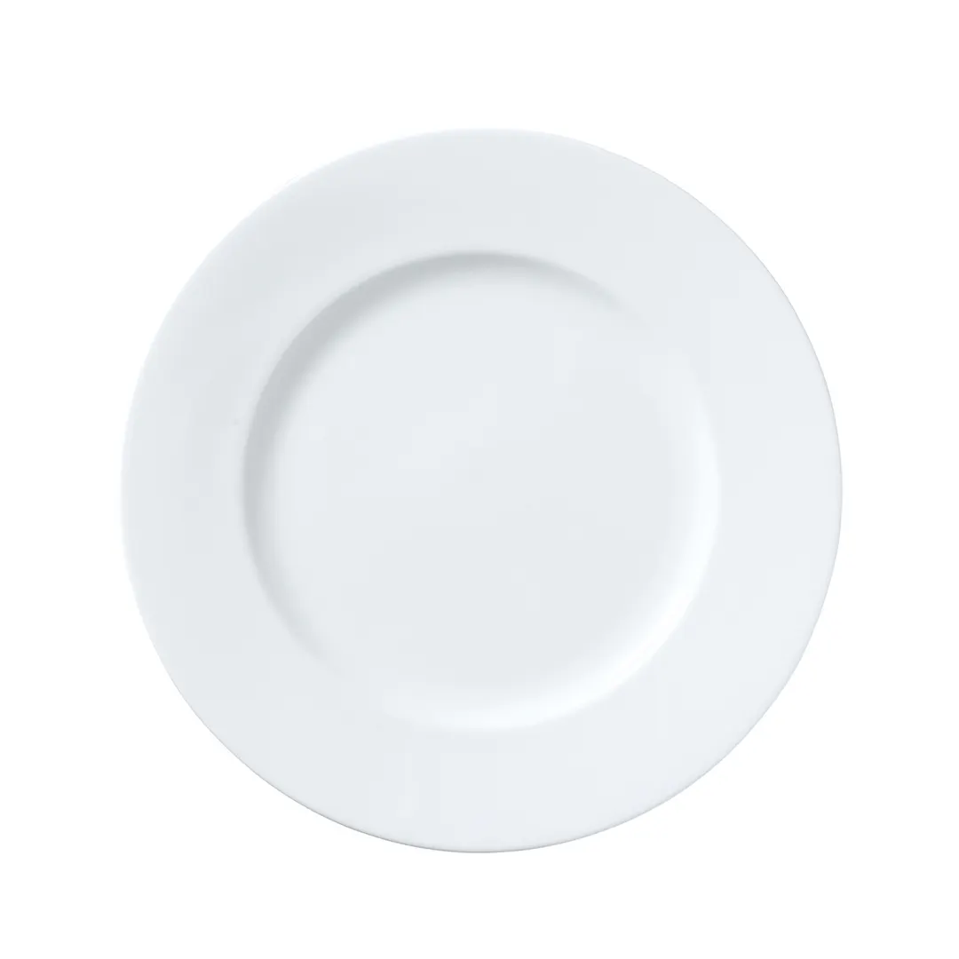 Steelite 82000AND0102 Classic White Round Bone China Plate 10.75" Diameter - 1 Dozen