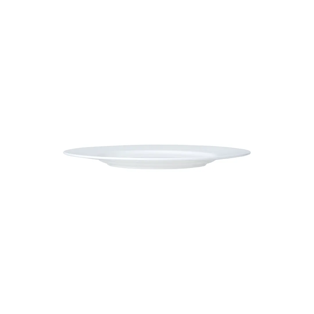 Steelite 82000AND0103 - White Round Bone China Plate, 8.75" Diameter, 0.625" Height, 1 Dozen
