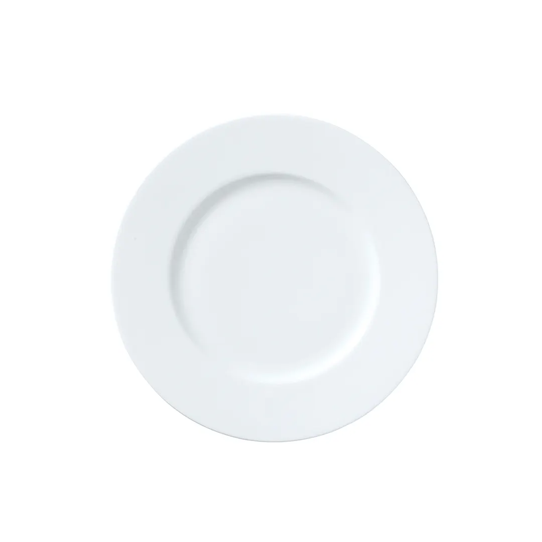 Steelite 82000AND0103 - White Round Bone China Plate, 8.75" Diameter, 0.625" Height, 1 Dozen