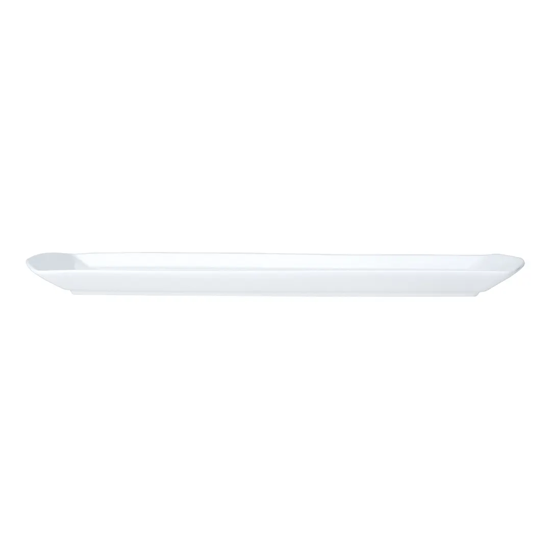 Steelite 82000AND0136 - Rectangular Bone China Tray, Classic White, 13.375" x 6" x 0.75", - 1 Dozen